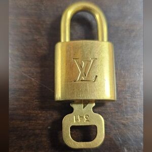 Louis Vuitton Brass Padlock with Key #341